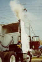 Diesel truck emissions inspection photo