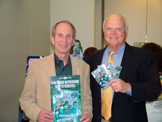 Maryland Lottery Director Buddy W. Roogow (left) and MDE Secretary Kendl P. Philbrick (right)