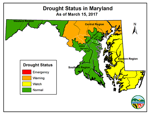 Drought Status as of March 15, 2017